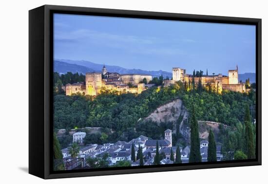 Evening Lights from the Alhambra Palace-Terry Eggers-Framed Premier Image Canvas