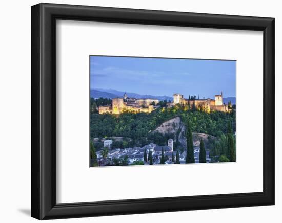 Evening Lights from the Alhambra Palace-Terry Eggers-Framed Photographic Print