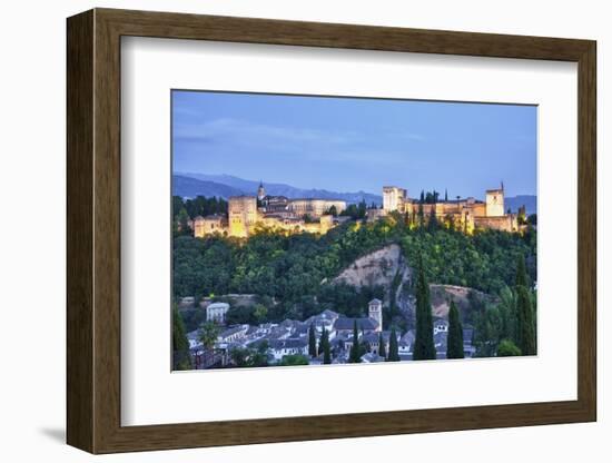 Evening Lights from the Alhambra Palace-Terry Eggers-Framed Photographic Print