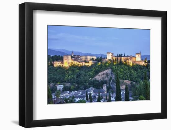 Evening Lights from the Alhambra Palace-Terry Eggers-Framed Photographic Print