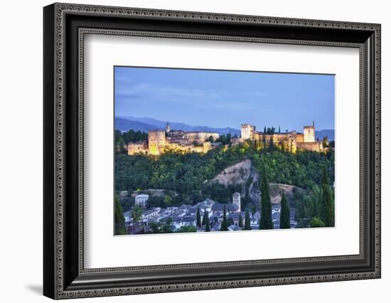 Evening Lights from the Alhambra Palace-Terry Eggers-Framed Photographic Print