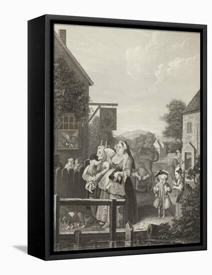 Evening - London --William Hogarth-Framed Premier Image Canvas