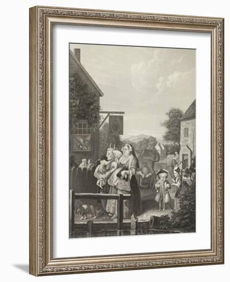 Evening - London --William Hogarth-Framed Giclee Print