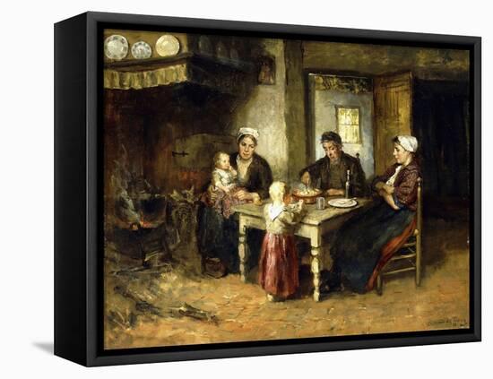 Evening Meal-Bernard de Hoog-Framed Premier Image Canvas