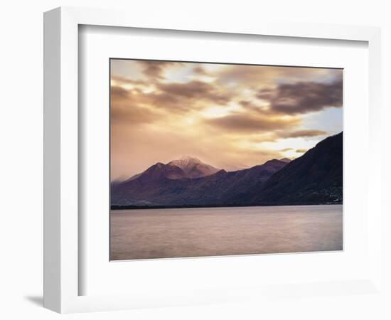 Evening mood at the Lago Maggiore in Ticino-enricocacciafotografie-Framed Photographic Print