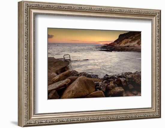 Evening Mood by the Sea, Spain, Europe-Klaus Neuner-Framed Photographic Print