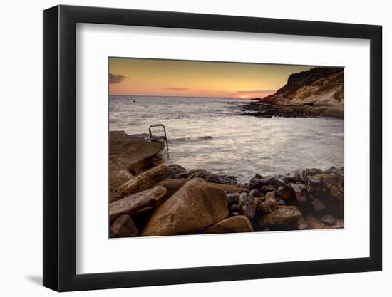 Evening Mood by the Sea, Spain, Europe-Klaus Neuner-Framed Photographic Print