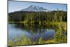 Evening, Mount Rainier, Reflection Lake, Mount Rainier NP, Washington-Michel Hersen-Mounted Photographic Print