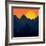 Evening Mountains Forest-Zolotnyk Mariana-Framed Premium Giclee Print
