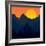 Evening Mountains Forest-Zolotnyk Mariana-Framed Premium Giclee Print