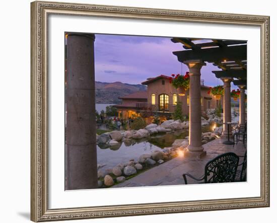 Evening Music Event at Tsillan Winery, Columbia Valley Appellation, Washington, USA-Janis Miglavs-Framed Photographic Print