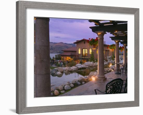 Evening Music Event at Tsillan Winery, Columbia Valley Appellation, Washington, USA-Janis Miglavs-Framed Photographic Print