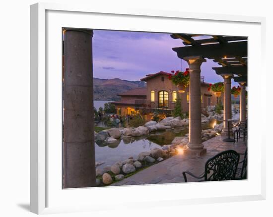 Evening Music Event at Tsillan Winery, Columbia Valley Appellation, Washington, USA-Janis Miglavs-Framed Photographic Print