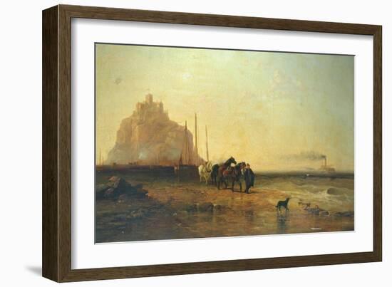 Evening off St Michael's Mount, 1855-James Webb-Framed Giclee Print