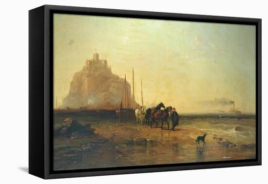 Evening off St Michael's Mount, 1855-James Webb-Framed Premier Image Canvas
