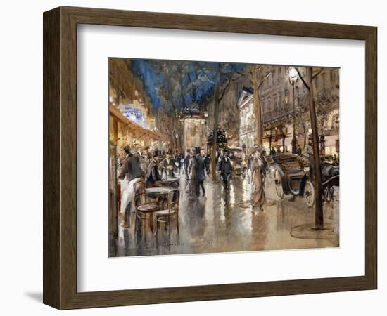 Evening on a Parisian Boulevard-Stein Georges-Framed Giclee Print