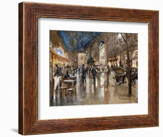 Evening on a Parisian Boulevard-Stein Georges-Framed Giclee Print