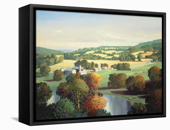 Evening on the Meadow-Max Hayslette-Framed Premier Image Canvas