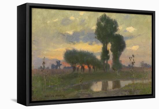 Evening on the Plain (Oil on Board)-Adrian Scott Stokes-Framed Premier Image Canvas