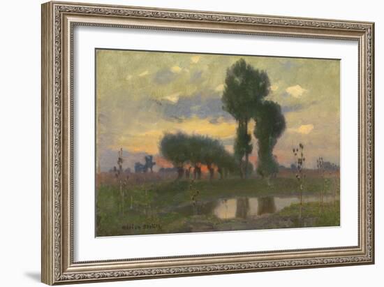 Evening on the Plain (Oil on Board)-Adrian Scott Stokes-Framed Giclee Print