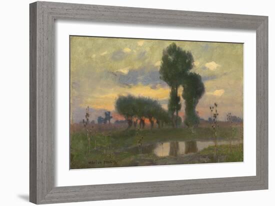 Evening on the Plain (Oil on Board)-Adrian Scott Stokes-Framed Giclee Print