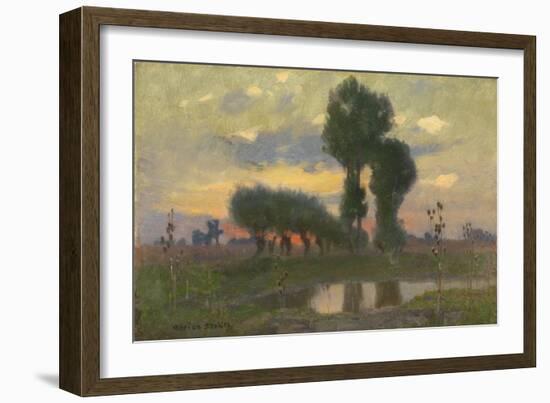 Evening on the Plain (Oil on Board)-Adrian Scott Stokes-Framed Giclee Print