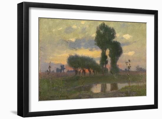 Evening on the Plain (Oil on Board)-Adrian Scott Stokes-Framed Giclee Print