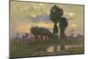 Evening on the Plain (Oil on Board)-Adrian Scott Stokes-Mounted Giclee Print