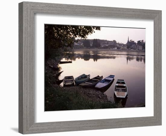 Evening on the River Mayenne at Grez Neuville, Loire Valley, Pays De La Loire, France-Sheila Terry-Framed Photographic Print