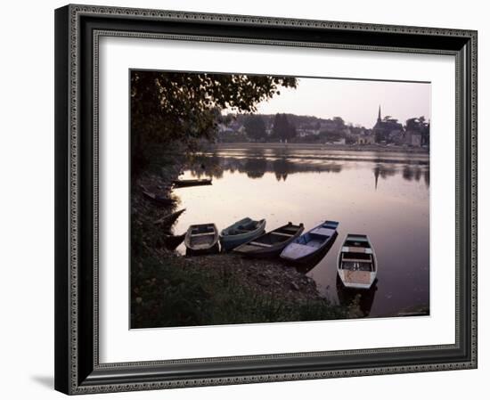 Evening on the River Mayenne at Grez Neuville, Loire Valley, Pays De La Loire, France-Sheila Terry-Framed Photographic Print