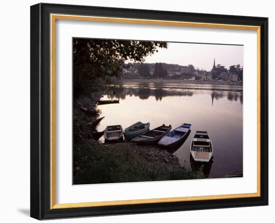 Evening on the River Mayenne at Grez Neuville, Loire Valley, Pays De La Loire, France-Sheila Terry-Framed Photographic Print