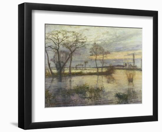 Evening on the river Wümme. 1938-Otto Modersohn-Framed Giclee Print