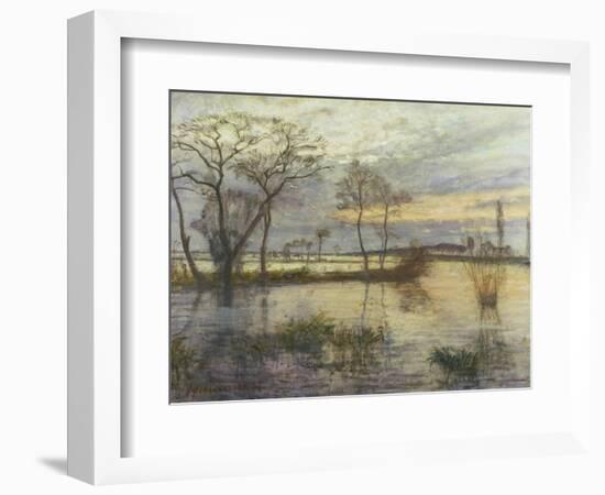 Evening on the river Wümme. 1938-Otto Modersohn-Framed Giclee Print