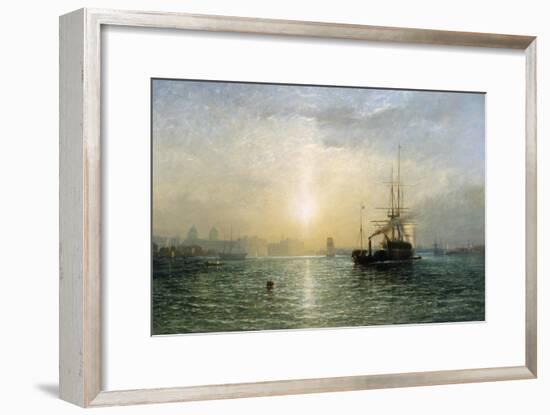 Evening on the Thames-Francis Danby-Framed Giclee Print