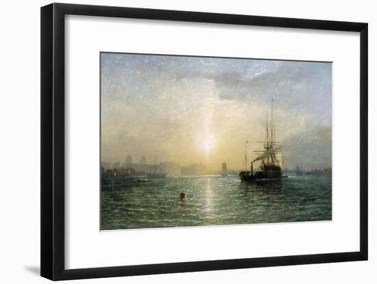 Evening on the Thames-Francis Danby-Framed Giclee Print