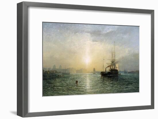 Evening on the Thames-Francis Danby-Framed Giclee Print