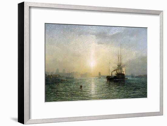 Evening on the Thames-Francis Danby-Framed Giclee Print