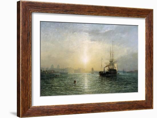 Evening on the Thames-Francis Danby-Framed Giclee Print