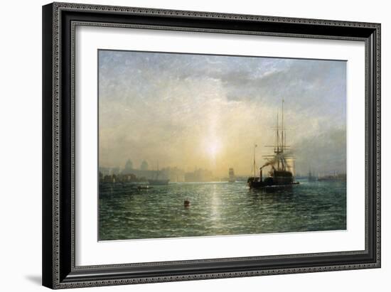 Evening on the Thames-Francis Danby-Framed Giclee Print