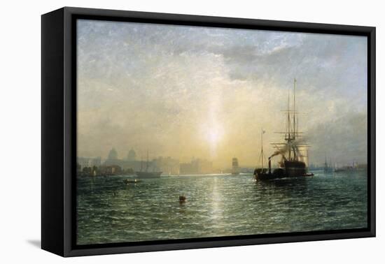 Evening on the Thames-Francis Danby-Framed Premier Image Canvas