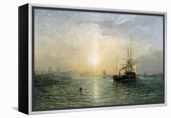 Evening on the Thames-Francis Danby-Framed Premier Image Canvas