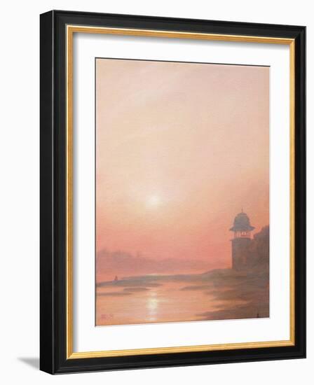 Evening on the Yamuna-Derek Hare-Framed Giclee Print