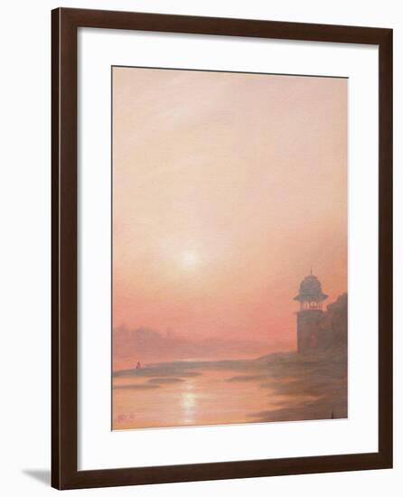 Evening on the Yamuna-Derek Hare-Framed Giclee Print