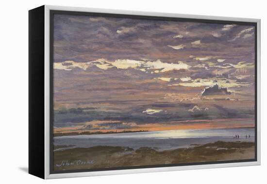 Evening, Ouistreham, 2000-John Cooke-Framed Premier Image Canvas