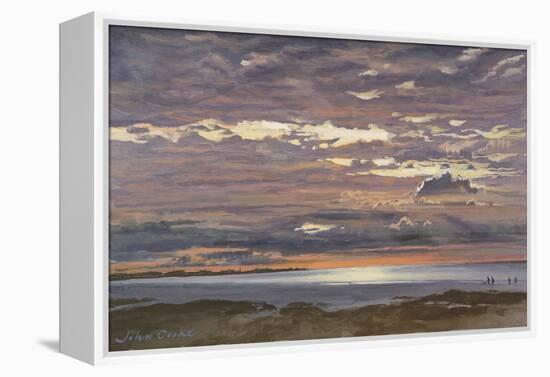 Evening, Ouistreham, 2000-John Cooke-Framed Premier Image Canvas