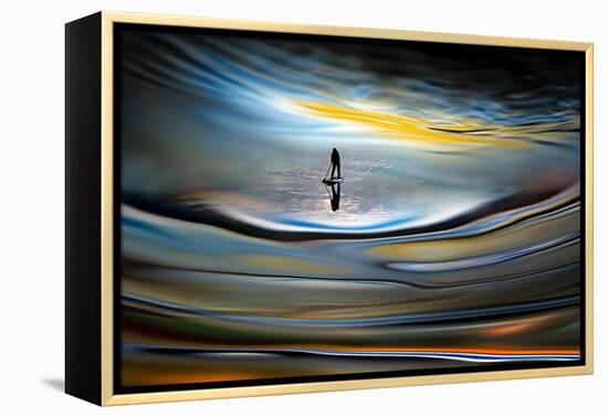 Evening Paddle-Ursula Abresch-Framed Premier Image Canvas