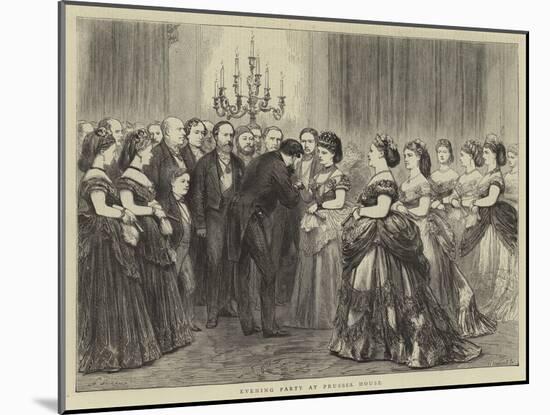 Evening Party at Prussia House-Godefroy Durand-Mounted Giclee Print