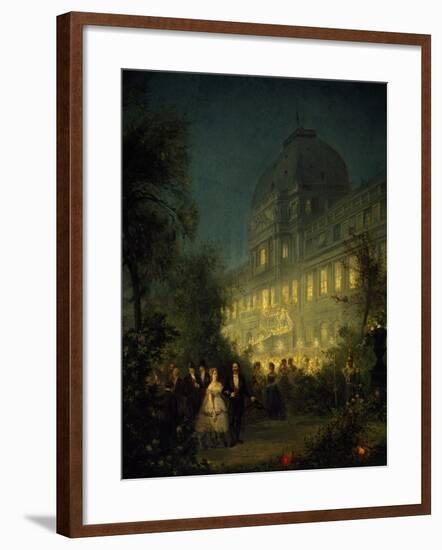 Evening Party at Tuileries During Second Empire-null-Framed Giclee Print