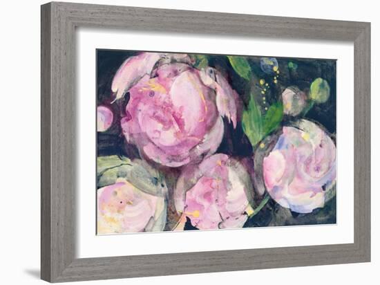 Evening Peonies II-Albena Hristova-Framed Art Print