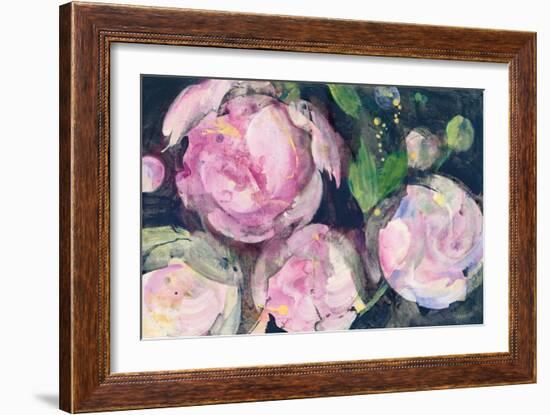 Evening Peonies II-Albena Hristova-Framed Art Print